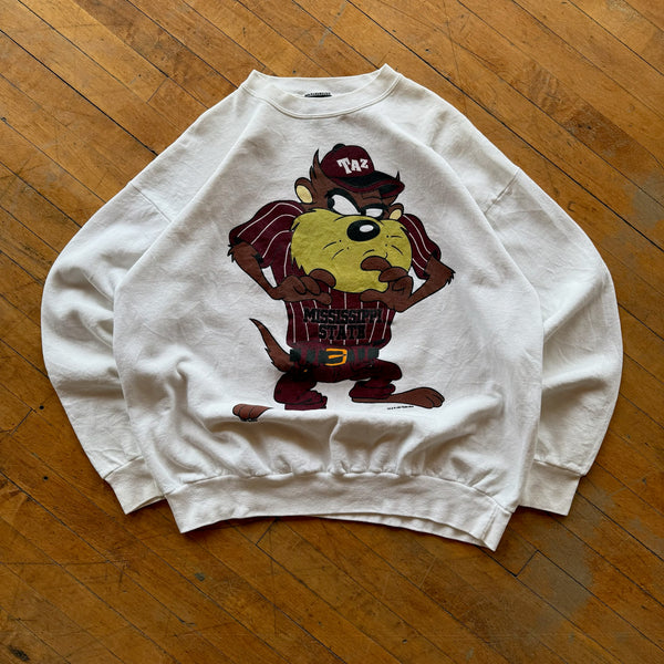 90's Taz x Mississippi State Crewneck (XXL)