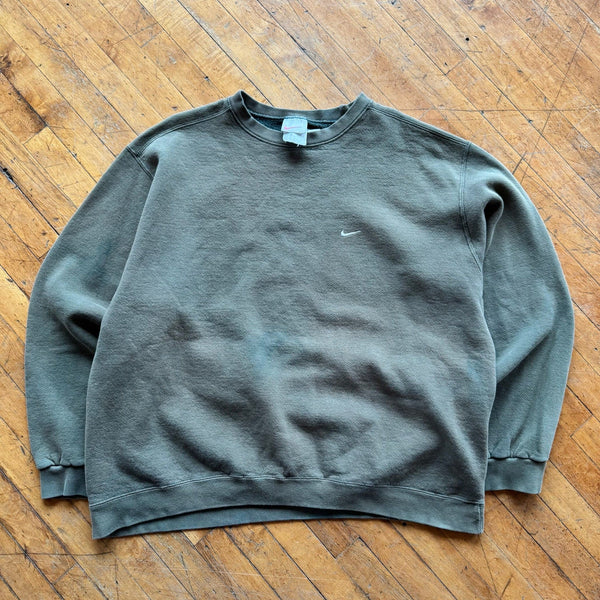 90's Olive Nike Crewneck (XL)