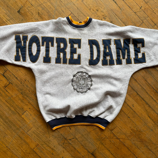 90's Notre Dame Spell Out Crewneck (XXL)