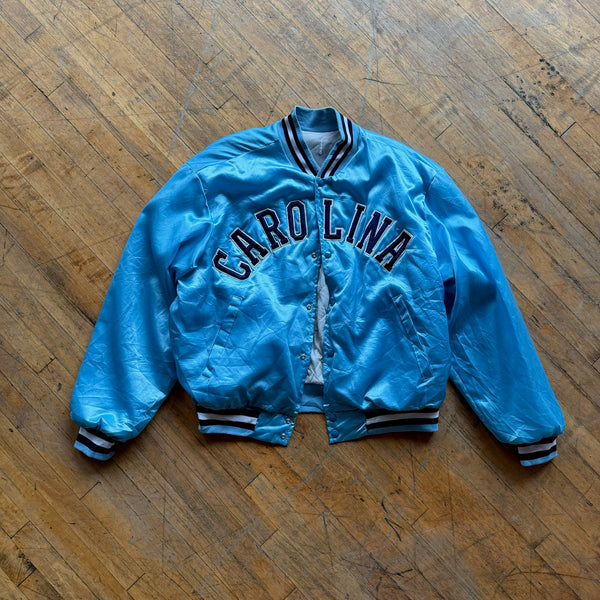 90's UNC Satin Bomber Jacket (XL)