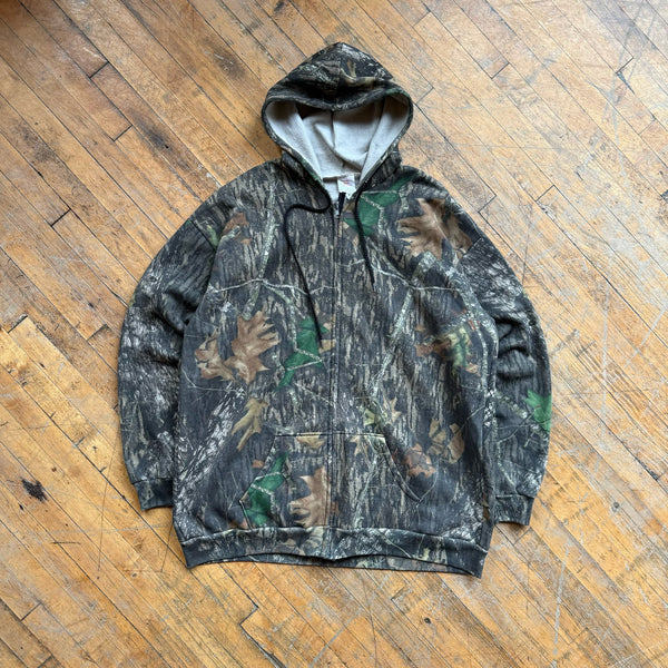 90's Camo Zip-Up (XXL)