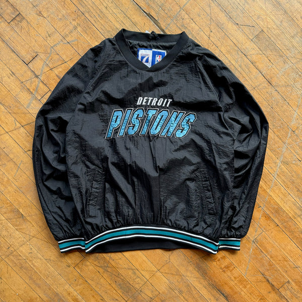 90's Detroit Pistons Pullover Jacket (L)