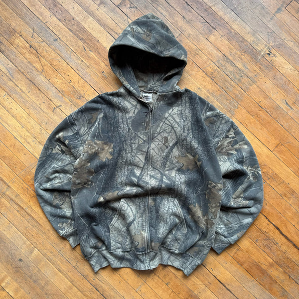 90's Camo Zip-Up (XXL)