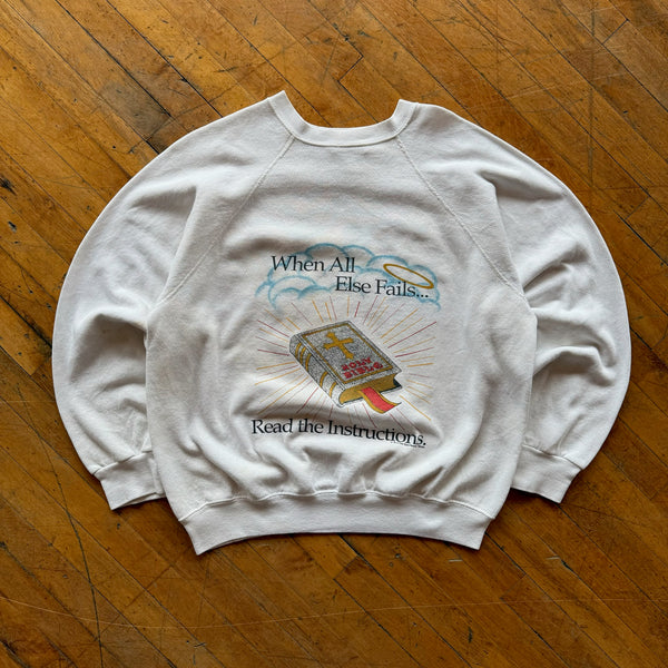 80's Bible Crewneck (L)