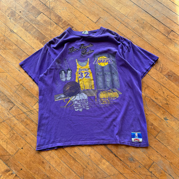 90's Nutmeg Los Angeles Lakers Tee Shirt (XL)