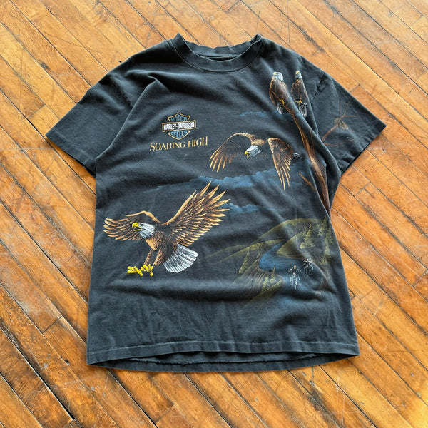 90's Harley Davidson Eagle AOP Tee (L)