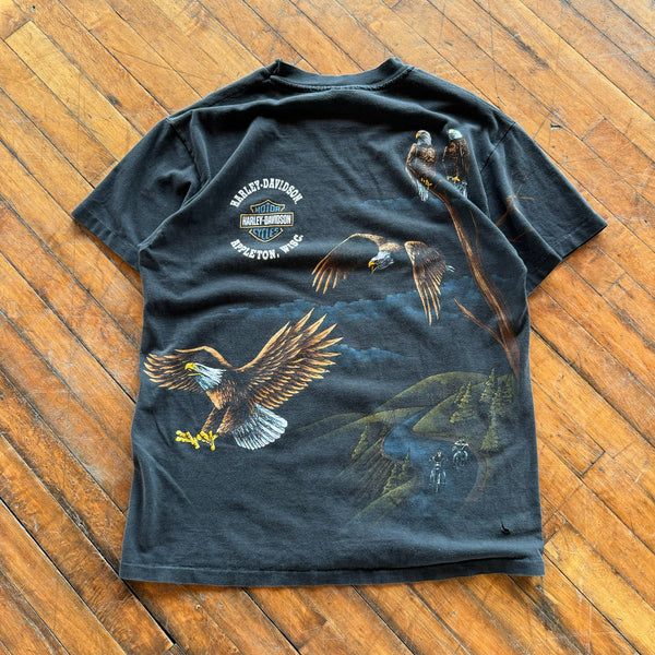 90's Harley Davidson Eagle AOP Tee (L)