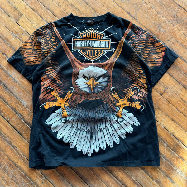 90's Harley Davidson Eagle AOP Tee (XL)