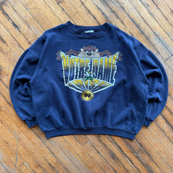 90's Notre Dame x Taz Crewneck (XL)