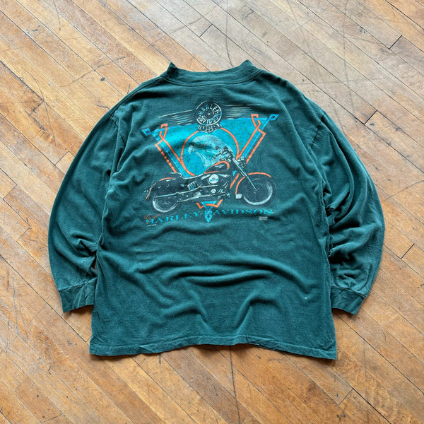 90's Harley Davidson Long Sleeve Shirt (XL)