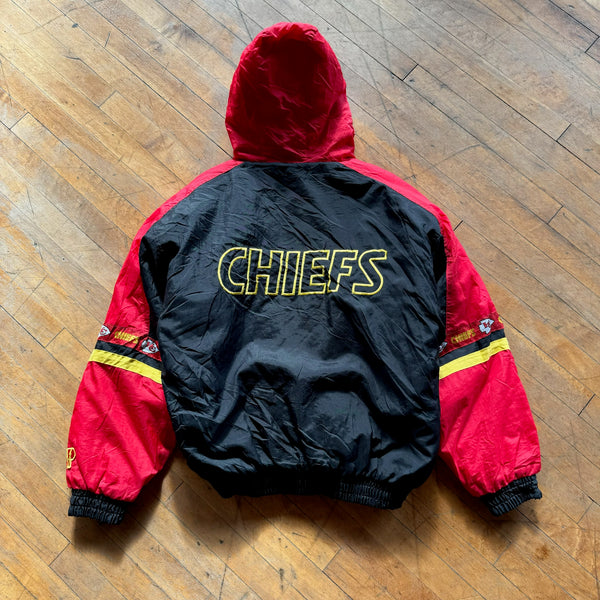 90's Kansas City Chiefs Puffer Jacket (M)