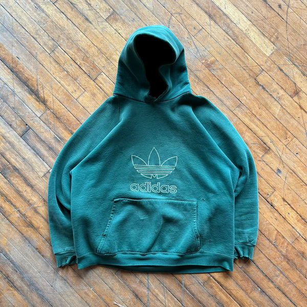 90's Adidas Trefoil Hoodie (XL)