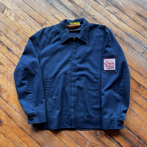 90's Patchwork Mechanic Jacket (M)